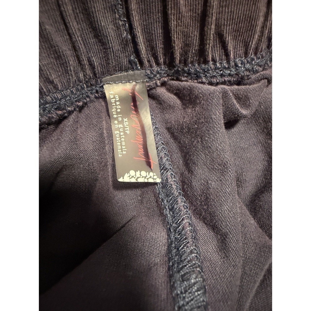 Free People Shirred Jogger Pants Indigo‎ Blue Mineral Dye XS Boho Western Hippie - Picture 7 of 7